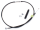 Clutch cable black BT87-06 L=59" (FR)