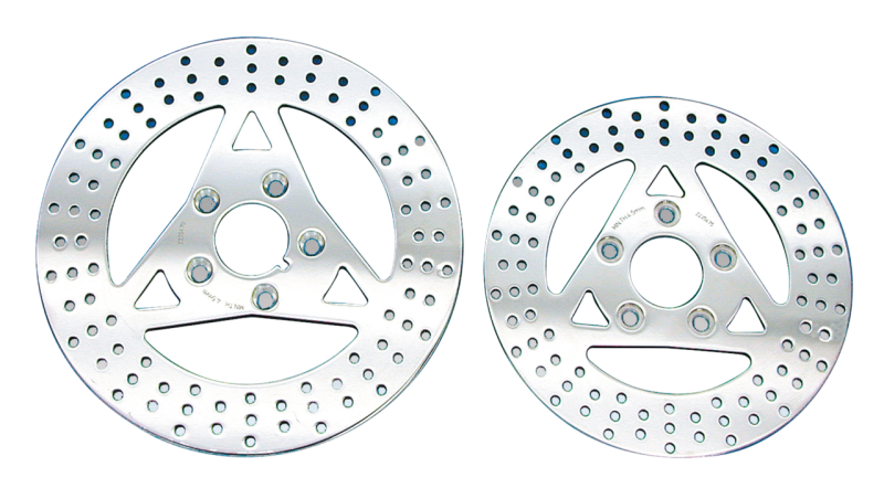 Polished Stainless Steel 10" brake disc (FR)