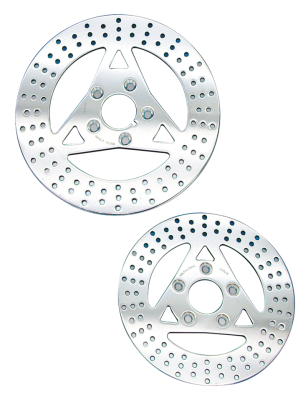 Polished Stainless Steel 10" brake disc (FR)