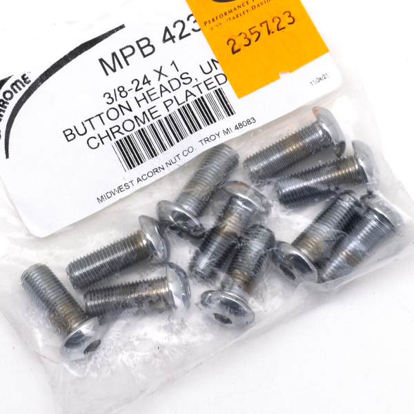 10pck Button head screws 3/8-24x1 UNF (FR)