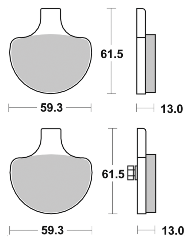 SBS HS brake pads HD84-99 front (FR)