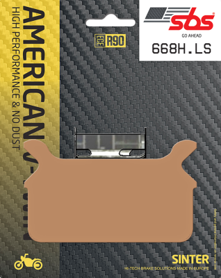 SBS Rear Sinter street brake pads 668LS (FR)