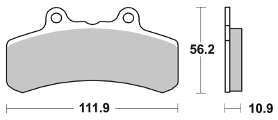 SBS Front Ceramic street brake pads PM (FR)