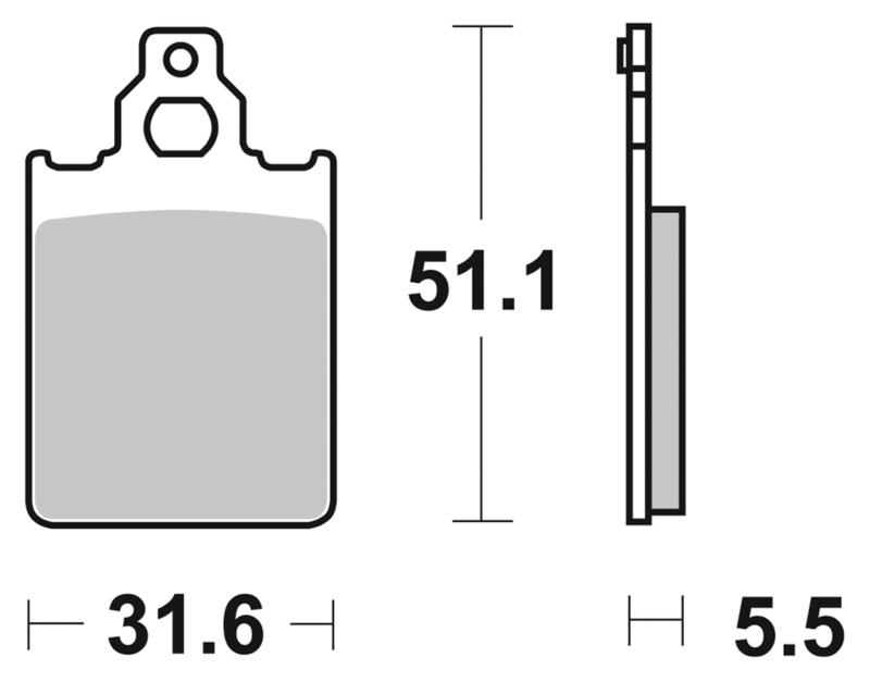 SBS HF Brake pads GMA pulley brake (FR)