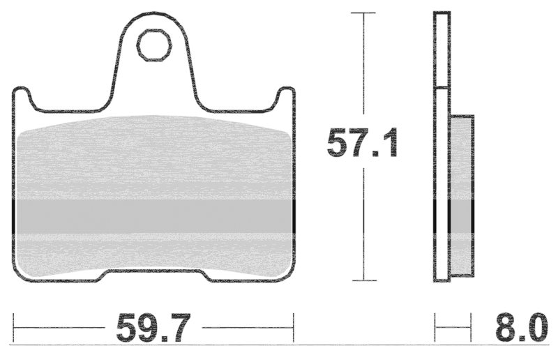 SBS rear brake pads XL14-22 (FR)