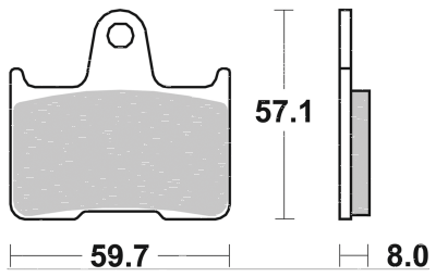 SBS rear brake pads XL14-22 (FR)