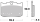 SBS rear brake pads PM 125x4R (FR)