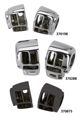 Chrome switch housings FLH/T96-13 w/CC