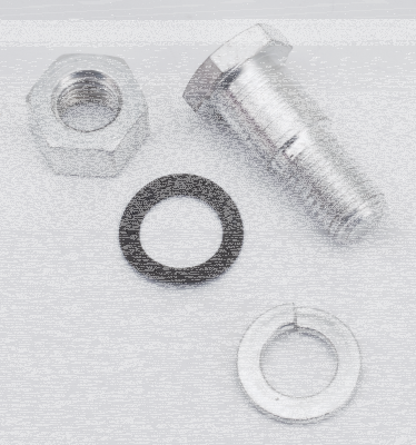 Colony shifter rod end kit, white plated (FR)