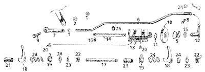 Shaft, gear shifter lever, WLA & WLC (FR)