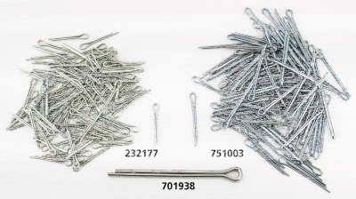 clevis pin/washer/cotter pin, all, black (FR)