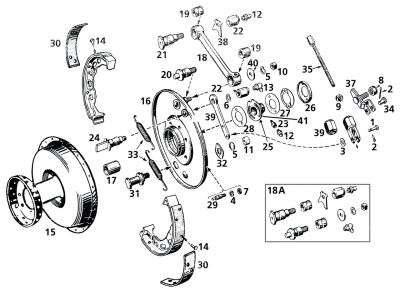 side cover, front brake, W*31-52 black (FR)