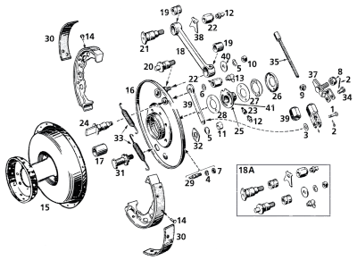 brake shackle, WL/WLA, black (FR)