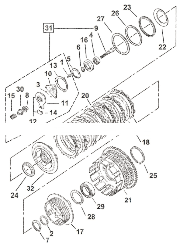 Clutch Center Spring Seat XLl84-90 (FR)