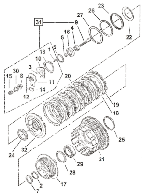 Clutch Center Spring Seat XLl84-90 (FR)