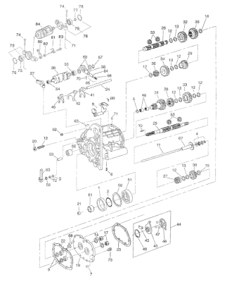 Mainshaft 5-speed Transmission BT91-06 (FR)