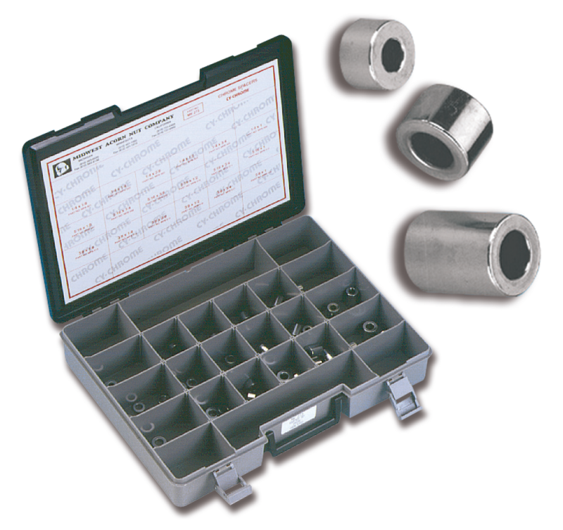 Ass.tray Spacers 18 sizes show chrome (FR)