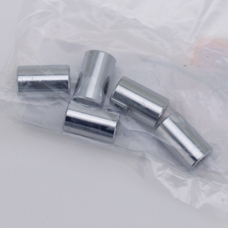 5pck Spacers 1/4"Ix5/8"Ox1"L chrome (FR)