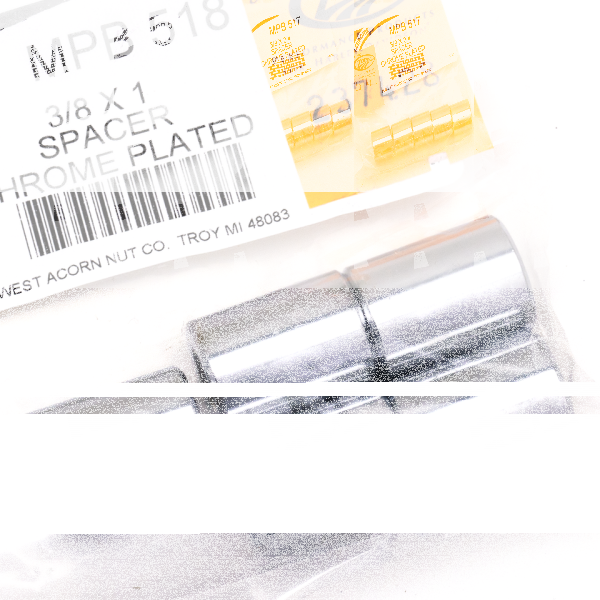 5pck Spacers 3/8"Ix3/4"Ox1"L chrome (FR)