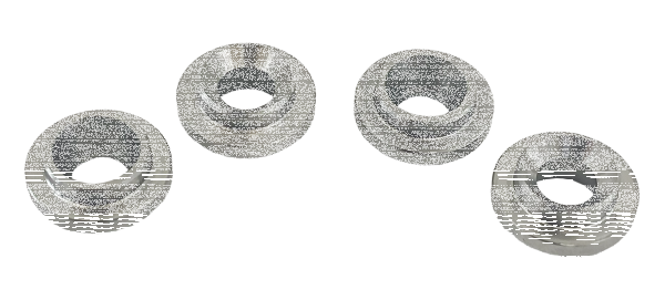 Valve collars, set of 4, WL (FR)