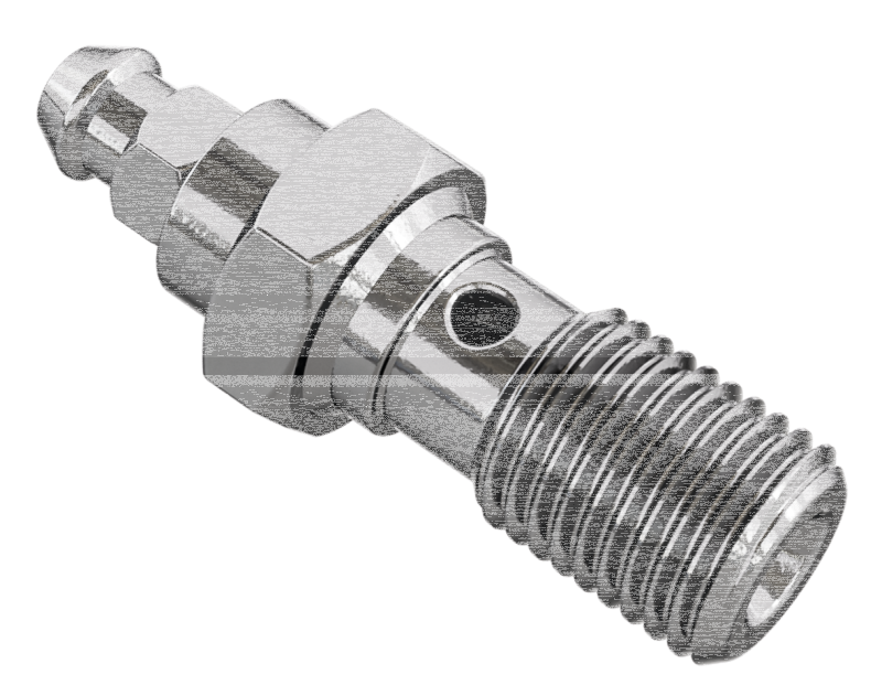 Banjo bolt w/bleeder nipple M10x1 Inox (FR)