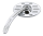 Pro Street Oval ball milled mirror L chr (FR)