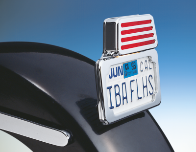 Show bike license & taillight assy chr. (FR)