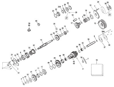 Andrews M1-M2 + C1 gearset stock BT36-58 (FR)