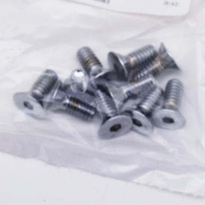 10pck Flat head socket 1/4-20x5/8" UNC (FR)