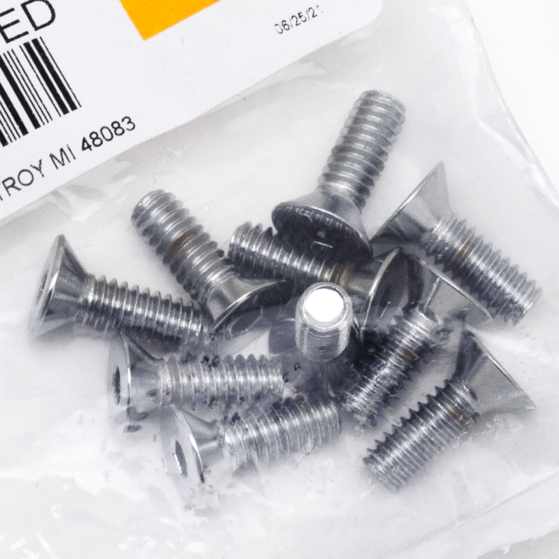 10pck Flat head socket 1/4-20x3/4" UNC (FR)