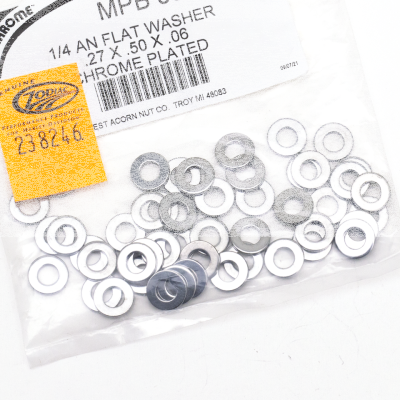 50pck Flat washers 1/4" X 1/2" AN (FR)