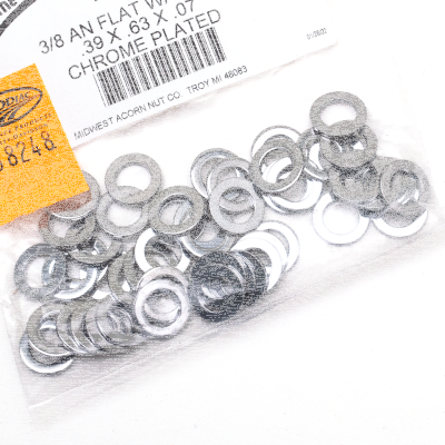 50pck Flat washers 3/8" X .63" AN (FR)