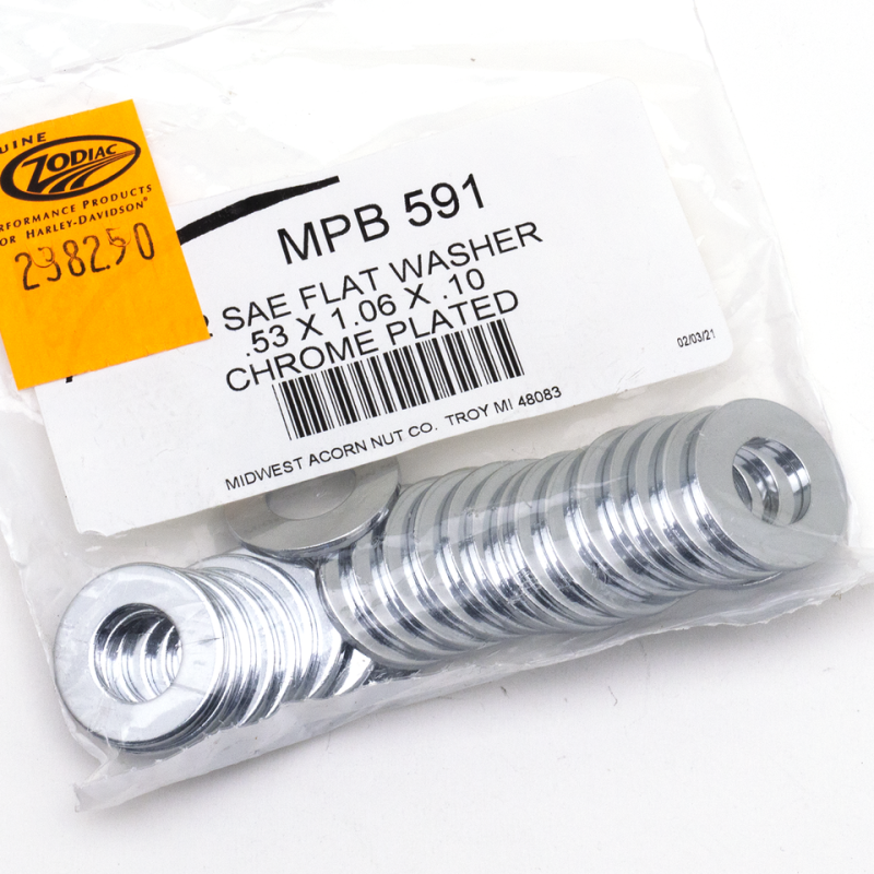 25pck Flat washers 1/2" X 1.06" SAE (FR)