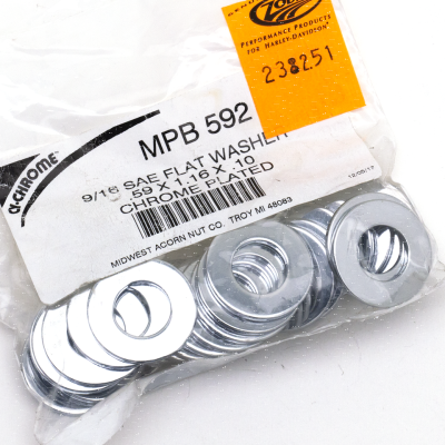 25pck Flat washers 9/16" X 1.16" SAE (FR)