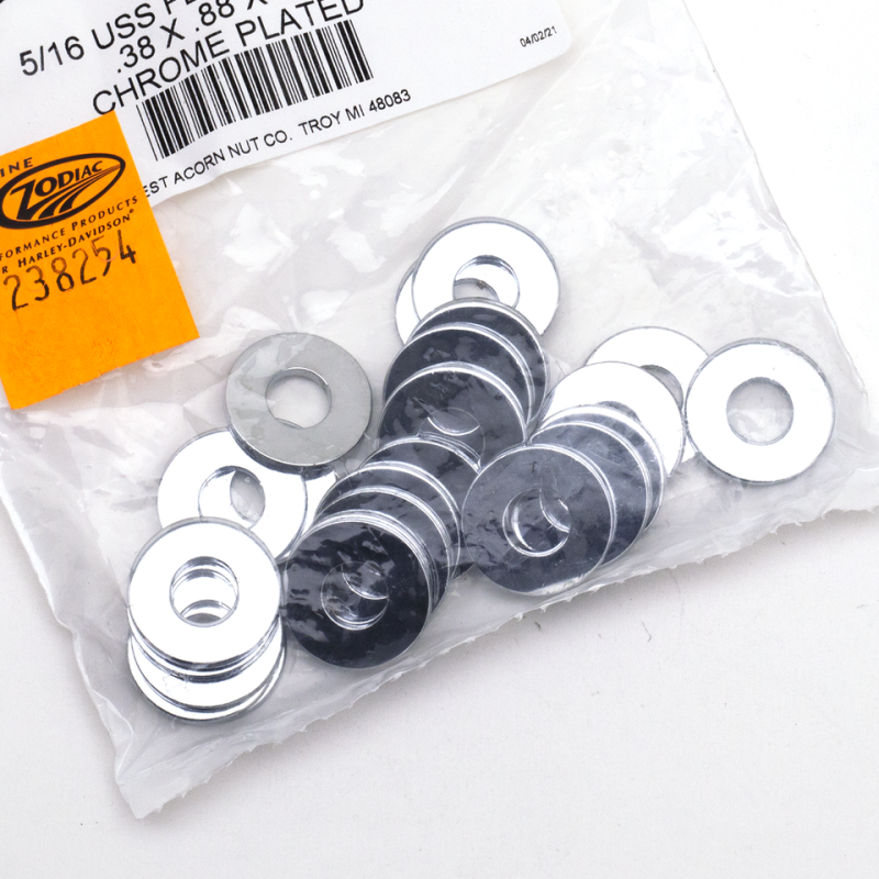 25pck Flat washers 5/16" X .88" USS (FR)