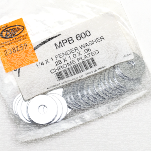 25pck Flat washers 1/4" X 1" (FR)