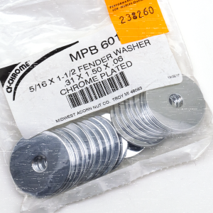 25pck Flat washers 5/16" X 1 1/2" (FR)