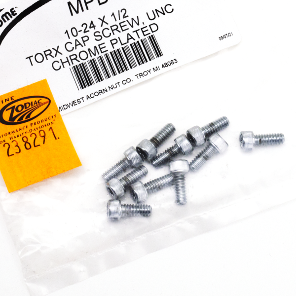 10pck Knurled torx screw 10-24x1/2", UNC (FR)