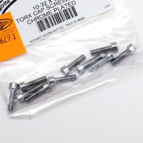 10pck Knurled torx screw 10-32x3/4", UNF (FR)