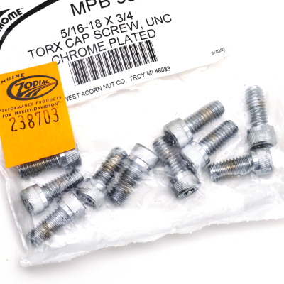 10pck Knurled torx screw 5/16-18x3/4" (FR)