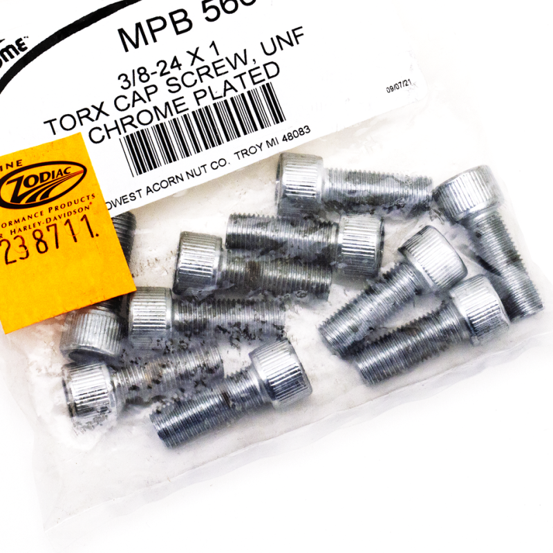 10pck Knurled torx screw 3/8-24x1", UNF (FR)