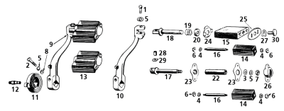 Colony Starter pedal axle kit, prkrz (FR)