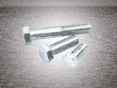 5pck Chr. hex head screws 1/2-13x1" (FR)