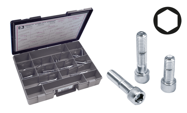 Ass.Tray Chr.Allen head screws 7/16" UNC (FR)