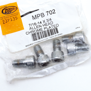 5pck Chr.Allen head screws 7/16-14x3/4" (FR)