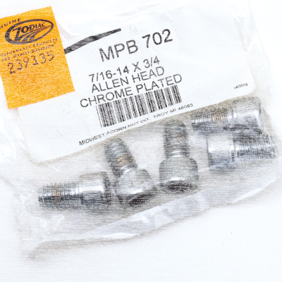 5pck Chr.Allen head screws 7/16-14x3/4" (FR)