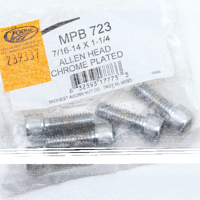 5pck Chr.Allen head screws 7/16-14x1.25" (FR)