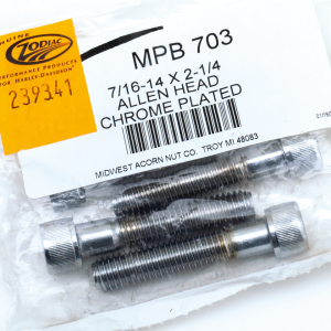 5pck Chr.Allen head screws 7/16-14x2.25" (FR)