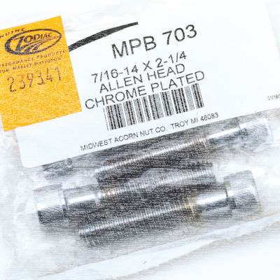 5pck Chr.Allen head screws 7/16-14x2.25" (FR)