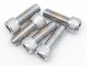 5pck Chrome Allen screws 7/16-20x1 1/4" (FR)